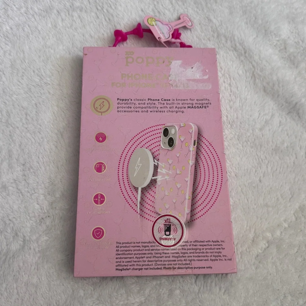 XO Poppy Main Squeeze‎ Pink Margarita MagSafe Case for iPhone 15 14 13
